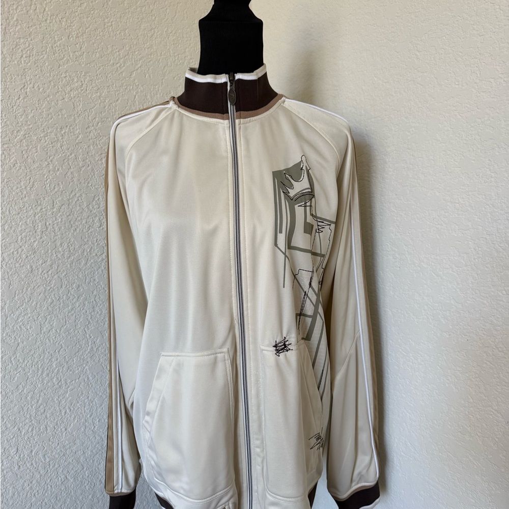 **RARE LRG Graphic Zip-Up Jacket